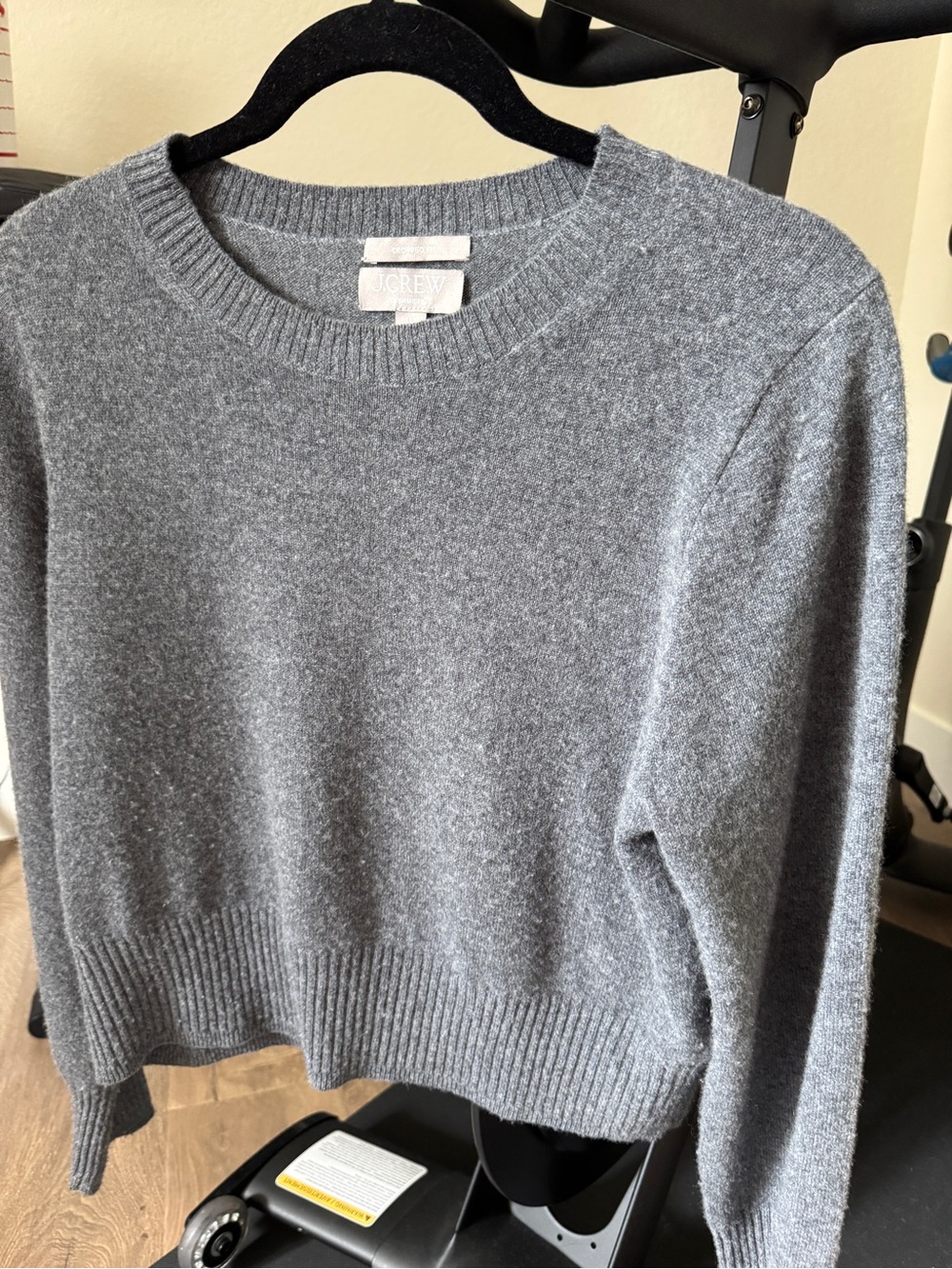 J. Crew Crewneck Cashmere-ShrunkenSweater